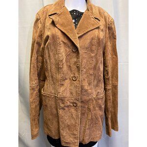 Hypo Active Women's Brown Leather Jacket Size XL SKU 5631
